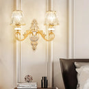 GobekUsa Modern Gold Wall Sconce with Crystal Cone Shade - Bedside/Room Fixture