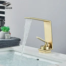 GobekUsa Basin Faucet: Modern Single Hole Mixer Tap for Bathroom Washbasin - Hot and Cold Water