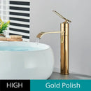 GobekUsa Basin Faucet: Hot Cold Water Mixer Tap for Bathroom Vessel Washbasin