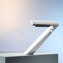 GobekUsa Gold Waterfall Basin Faucet: Gray Mixer Tap, Single Handle Hot and Cold Lavatory