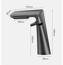 GobekUsa Gold Waterfall Basin Faucet: Gray Mixer Tap, Single Handle Hot and Cold Lavatory