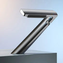 GobekUsa Gold Waterfall Basin Faucet: Gray Mixer Tap, Single Handle Hot and Cold Lavatory