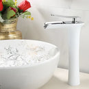 GobekUsa Gold Waterfall Bathroom Basin Faucet Mixer Tap Hot Cold White Sink