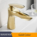 GobekUsa Gold Waterfall Bathroom Faucet - Single Handle Basin Mixer Tap, Elegant Design