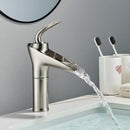 GobekUsa Gold Waterfall Wine Glass Basin Faucet - Single Lever Bathroom Mixer