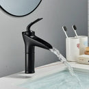 GobekUsa Gold Waterfall Wine Glass Basin Faucet - Single Lever Bathroom Mixer