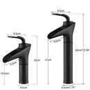 GobekUsa Gold Waterfall Wine Glass Basin Faucet - Single Lever Bathroom Mixer