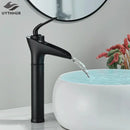 GobekUsa Gold Waterfall Wine Glass Basin Faucet - Single Lever Bathroom Mixer