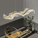 GobekUsa Gold Wave Design Acrylic Pendant Light Chandelier for Living Room & Kitchen