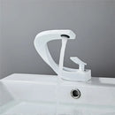 GobekUsa Gold White Bathroom Basin Faucet Cold Hot Water Mixer Sink Tap