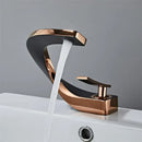 GobekUsa Gold White Bathroom Basin Faucet Cold Hot Water Mixer Sink Tap