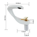 GobekUsa Gold White Bathroom Basin Faucet Cold Hot Water Mixer Sink Tap