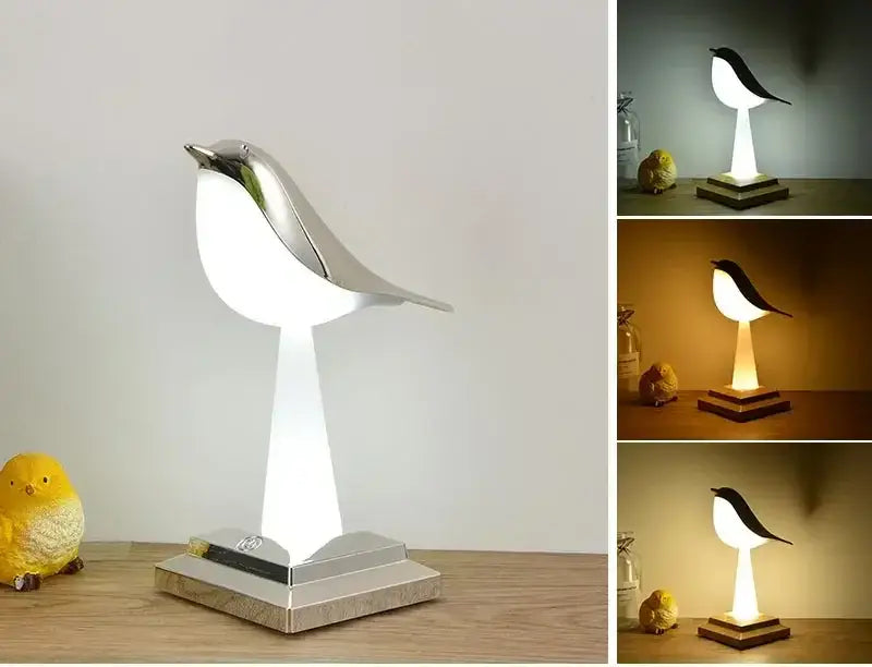 GobekUsa Bird Table Lamp Desk Light Touch Aromatherapy Night Light, photo 10 of 11