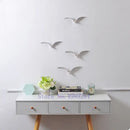 Modern gold & white ceramic bird pendant wall decor living room by Decorbites