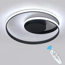 GobekUsa Dimmable LED Chandelier Light Remote Ceiling Lamp Gold White Black Fixture