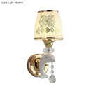 GobekUsa Modern Trapezoid Opal Glass Shade Wall Sconce - Gold Finish 1/2-Light Wall Mount Lamp Fixture