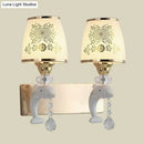 GobekUsa Modern Trapezoid Opal Glass Shade Wall Sconce - Gold Finish 1/2-Light Wall Mount Lamp Fixture