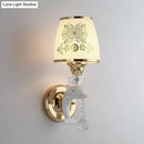 GobekUsa Modern Trapezoid Opal Glass Shade Wall Sconce - Gold Finish 1/2-Light Wall Mount Lamp Fixture