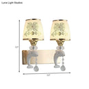 GobekUsa Modern Trapezoid Opal Glass Shade Wall Sconce - Gold Finish 1/2-Light Wall Mount Lamp Fixture