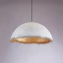 GobekUsa Gold White Half Nest Pendant Lamp for Stylish Home & Restaurant Lighting