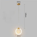 GobekUsa Gold Pendant Lights Energy Saving for Living Room Hanglamp