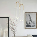 GobekUsa Gold Pendant Lights Energy Saving for Living Room Hanglamp