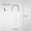 GobekUsa Gold Pendant Lights Energy Saving for Living Room Hanglamp