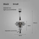 GobekUsa Iron Mesh Gravity Suspension Lamp in Black - Industrial Pendant for Home Décor
