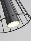 GobekUsa Iron Mesh Gravity Suspension Lamp in Black - Industrial Pendant for Home Décor
