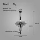 GobekUsa Iron Mesh Gravity Suspension Lamp in Black - Industrial Pendant for Home Décor