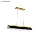 GobekUsa Modern Wood Island Billiard Light with Black/White Shade - 3 or 5 Lights for Restaurant