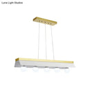 GobekUsa Modern Wood Island Billiard Light with Black/White Shade - 3 or 5 Lights for Restaurant
