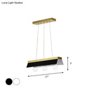 GobekUsa Modern Wood Island Billiard Light with Black/White Shade - 3 or 5 Lights for Restaurant