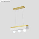 GobekUsa Modern Wood Island Billiard Light with Black/White Shade - 3 or 5 Lights for Restaurant
