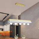GobekUsa Modern Wood Island Billiard Light with Black/White Shade - 3 or 5 Lights for Restaurant