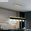 GobekUsa Modern Wood Island Billiard Light with Black/White Shade - 3 or 5 Lights for Restaurant