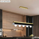 GobekUsa Modern Wood Island Billiard Light with Black/White Shade - 3 or 5 Lights for Restaurant