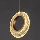 GobekUsa Crystal LED Chandelier: Modern Gold Kitchen Lighting, Simple Elegant Design.