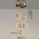 GobekUsa Crystal LED Chandelier: Modern Gold Kitchen Lighting, Simple Elegant Design.