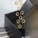 GobekUsa Crystal LED Chandelier: Modern Gold Kitchen Lighting, Simple Elegant Design.