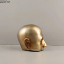 GobekUsa Abstract Resin Sculpture Ornament | Modern Golden Character Desk Decoration