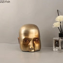 GobekUsa Abstract Resin Sculpture Ornament | Modern Golden Character Desk Decoration