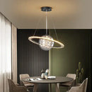 GobekUsa Golden Acrylic LED Chandelier for Luxury Interior Lighting