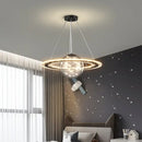 GobekUsa Golden Acrylic LED Chandelier for Luxury Interior Lighting