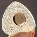 GobekUsa Golden Acrylic LED Chandeliers for Living Room, Large & Creative Design Villa Lighting