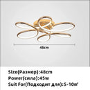 GobekUsa Golden Aluminum Ceiling Lights for Living Bedroom Kitchen Children's Room