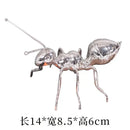 GobekUsa Golden Ant Metal Sculpture Figurine Home Decor Insect Ornament