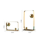 GobekUsa Golden Ball Cube Stainless Steel Sculpture - Home Decor Ornament
