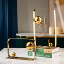 GobekUsa Golden Ball Cube Stainless Steel Sculpture - Home Decor Ornament