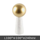 GobekUsa Golden Ball Marble Cone Metal Spherical Ornaments